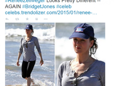 Foto: Renee Zellweger volvió a sorprender con su apariencia