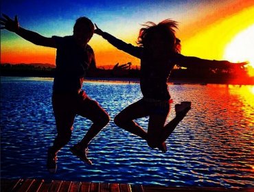 Las románticas fotos de verano de Cata Vallejos y Karol Dance