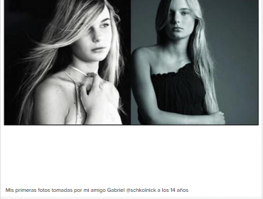 Una adolescente Josefina Montané se toma las redes sociales