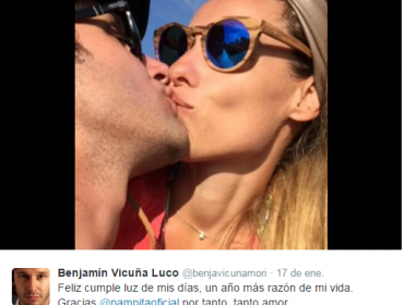 El romántico mensaje de cumpleaños de Benjamín Vicuña a Pampita