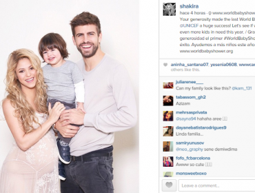 Shakira muestra su gran pancita por una buena y hermosa causa