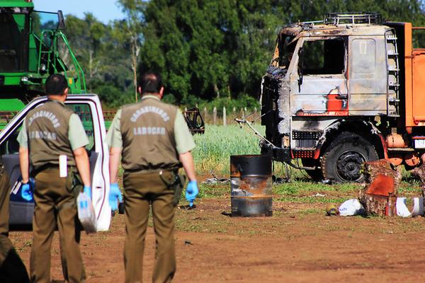 Nuevo ataque incendiario se registró esta madrugada en la región de la Araucanía