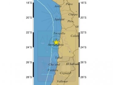 Sismo de 5,2 Richter se registró en el Norte Grande