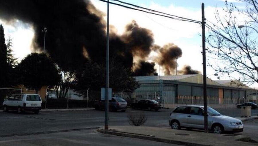 Avión militar F-16 griego se estrella en la Escuela de la OTAN en España