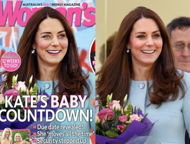 Revista australiana abusó de Photoshop con Kate Middleton