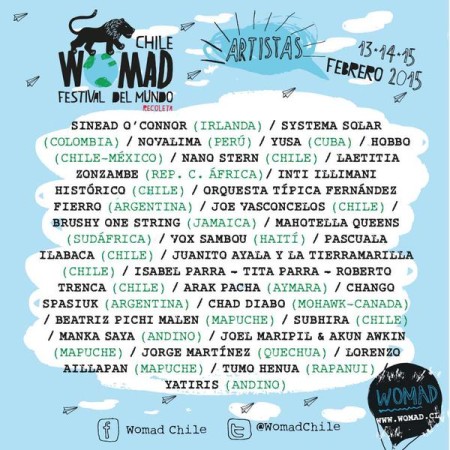 Sinead O’Connor lidera el Festival Womad Chile
