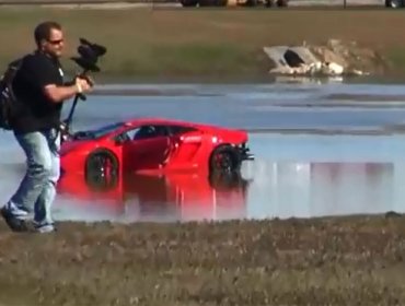 Video: No pudo controlar la potencia de un Lamborghini y mira lo que pasó