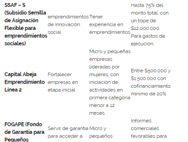 Publican lista con ayudas estatales para el emprendimiento