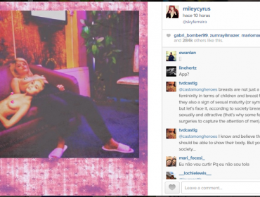Lo hizo de nuevo: Miley Cyrus enciende las redes sociales con otra foto en topless