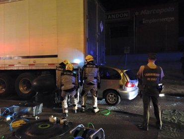 Hombre murió al impactar de frente con un camión en Iquique