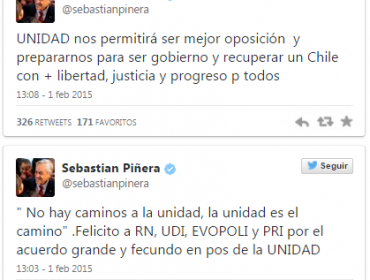 Sebastián Piñera sobre polémica con Ossandón: “No hay caminos a la unidad, la unidad es el camino”