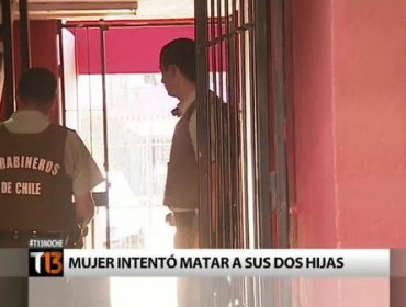 Mujer fue sorprendida cuando intentaba suicidarse y quitarle la vida a sus dos pequeñas hijas