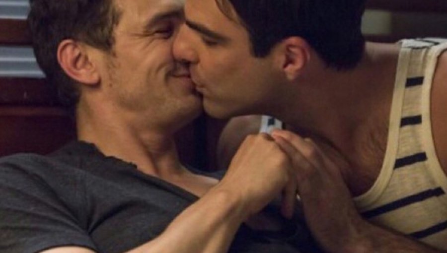 Foto: James Franco y Zachary Quinto se besaron apasionadamente