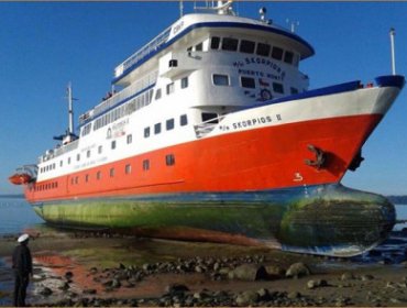 Crucero Skorpios II encalló en punta Panitao, cerca de Puerto Montt