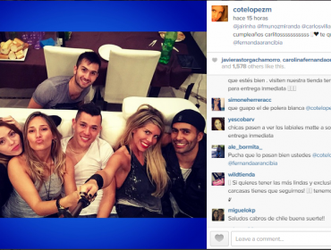 Cote López revoluciona Instragram con foto del cumpleaños de Carlos “Piña” Villanueva