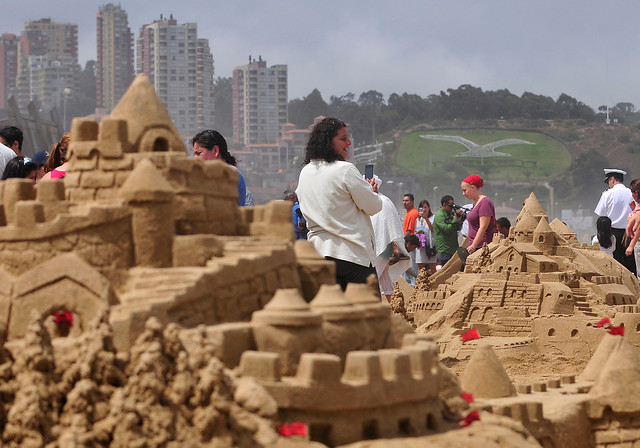 Emblemático concurso de Castillos de Arena se realizó en Viña del Mar