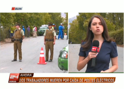 Dos trabajadores perdieron la vida mientras reparaban una torre de alta tensión en Buin