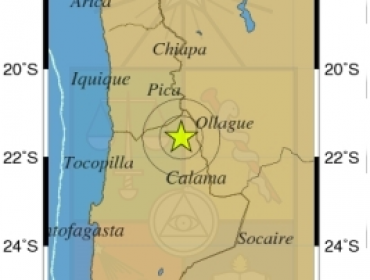 Sismo de 4.4 grados sacude al norte de Chile