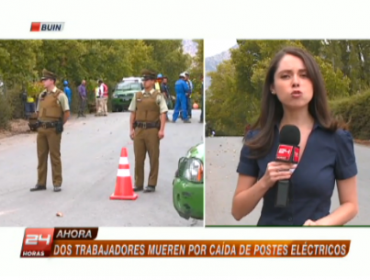 Dos trabajadores perdieron la vida mientras reparaban una torre de alta tensión en Buin