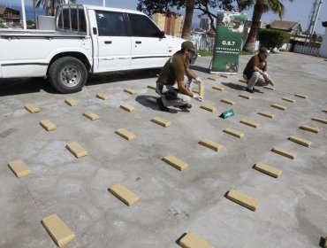 Antofagasta: En prisión preventiva quedaron cuatro sujetos sorprendidos con 63 kilos de marihuana