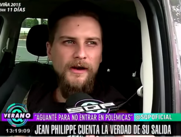 Jean Philippe no aguantó más y disparó contra su ex casa televisiva
