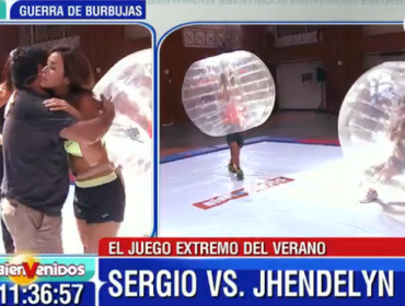 Jhendelyn Núñez sufrió un fuerte golpe en matinal Bienvenidos
