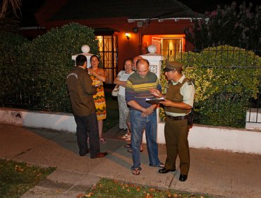 Un asaltante herido y otros tres detenidos dejó violento atraco a una vivienda en Ñuñoa