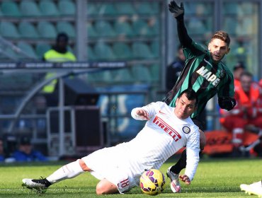 Inter de Medel goleó a domicilio al Atalanta de Carmona y Pinilla por la Serie A