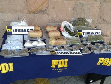Calle Larga: PDI detiene a dos sujetos por tráfico de drogas