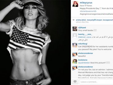 Mira el renovado look y la sensual foto patriota de Miley Cyrus que causa revuelo en las redes sociales