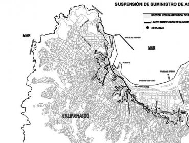 Valparaíso: corte de agua afectará desde las 15 horas