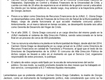 Giorgio Jackson tras polémica por publicación de sueldo de su madre en la Junji: “Peleen conmigo, Carmen les queda demasiado grande”