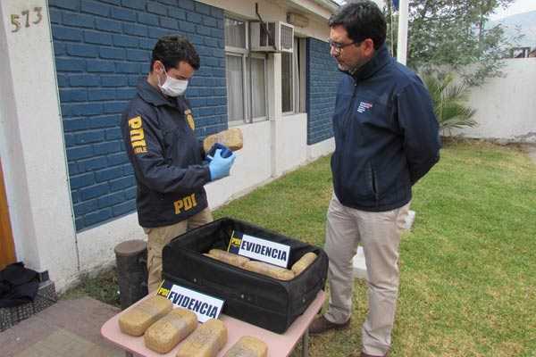 PDI de La Calera incauta 16 kilos de cocaína con destino a Santiago