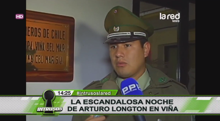 Arturo Longton es detenido por carabineros en alocada noche viñamarina