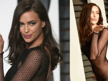 Irina Shayk y el osado vestido que usó en una fiesta durante los Oscar