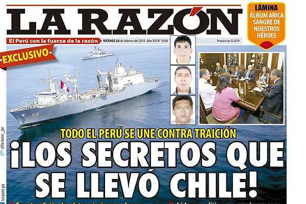 Perú dice que Chile recibió los nombres de militares implicados en espionaje