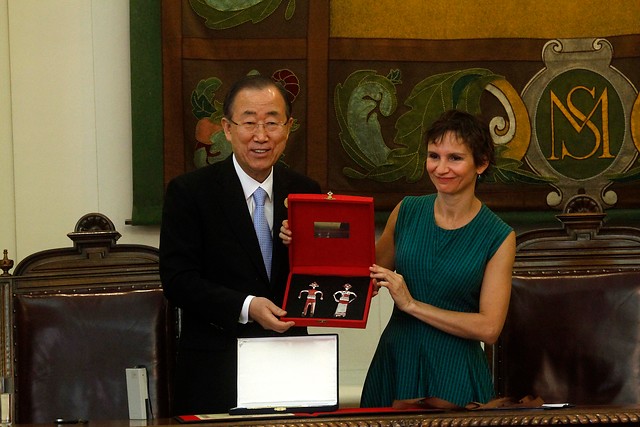 Ban Ki-Moon es nombrado huésped ilustre de Santiago