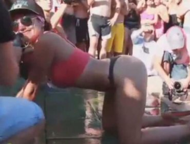 Filtran video de Karol Dance dando nalgada a gogo dancer