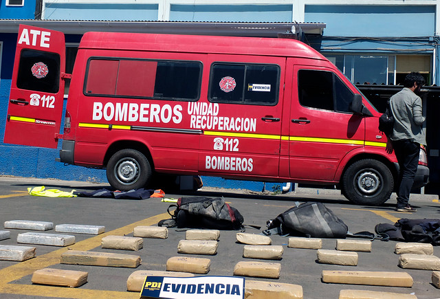 En prisión preventiva los 4 detenidos por transportar droga en un falso carro de bomberos