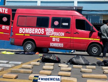 En prisión preventiva los 4 detenidos por transportar droga en un falso carro de bomberos