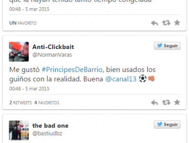 Apuesta de Canal 13 “Príncipes de Barrio” arrasó en las redes sociales