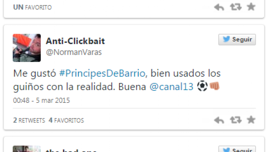 Apuesta de Canal 13 “Príncipes de Barrio” arrasó en las redes sociales