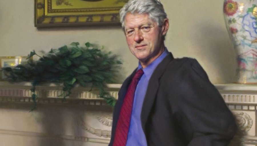Retrato oficial de Bill Clinton tenía la sombra de Mónica Lewinsky