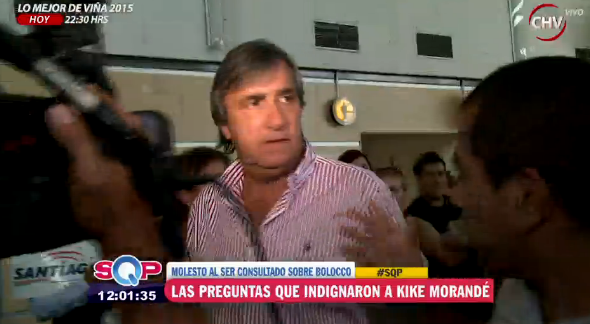 Kike Morandé protagoniza día de furia tras preguntas sobre Cecilia Bolocco