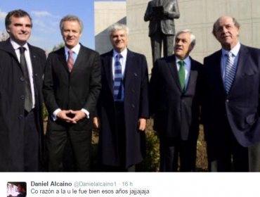 Daniel Alcaíno se burla a través de Twitter de los hinchas de la Universidad de Chile