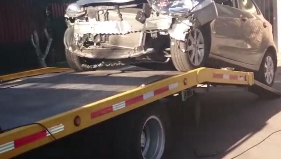 Foto: Kathy Contreras sufrió accidente automovilístico
