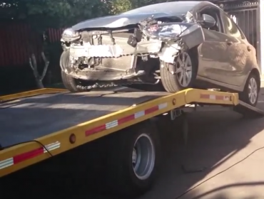 Foto: Kathy Contreras sufrió accidente automovilístico