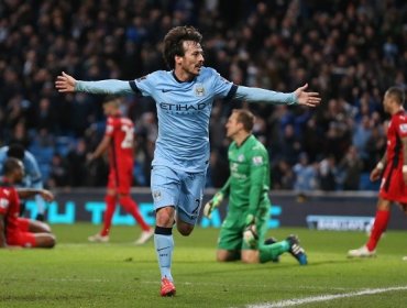 David Silva fue elegido el mejor jugador del Manchester City en febrero