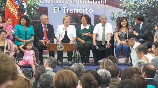 Presidenta Bachelet celebró su primer año del actual Gobierno en un jardín infantil de Putaendo