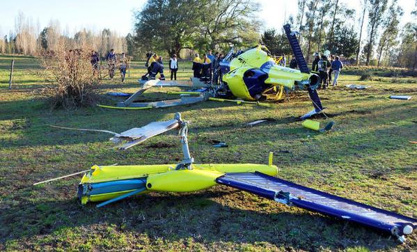 Falla del motor habría provocado caída del helicóptero en que murió piloto argentino